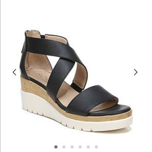 Soul Naturalizer black wedge sandal.